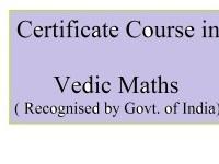 Certificate Course in Vedic Maths