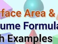 Surface area and volume 