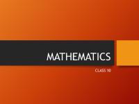 Class 10 Math Tuition