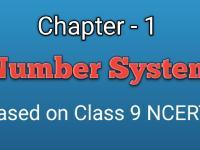 CHAPTER 1'st NUMBER SYSTEM 