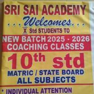 Sri Sai Academy  Class 10 institute in Chennai