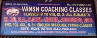 Vansh Coaching Classes BA Tuition institute in Delhi