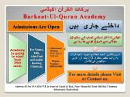 Barkaat-Al-Quran Academy Arabic Language institute in Hyderabad