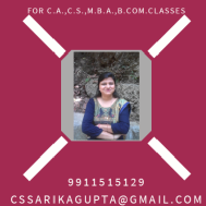 CS Sarika Gupta Classes BCom Tuition institute in Delhi