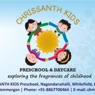 Chrissanth Kids Preschool Summer Camp institute in Bangalore