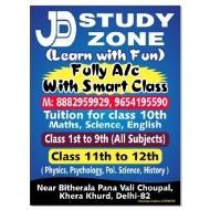 JD STUDY ZONE Class 10 institute in Delhi