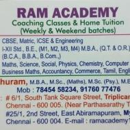 Ram Academy Class 12 Tuition institute in Chennai