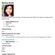 Shabnaj Class 8 Tuition trainer in Jaipur