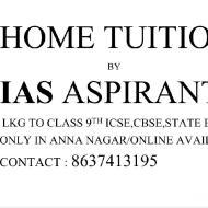 IAS Aspirants Tuition Class I-V Tuition institute in Chennai