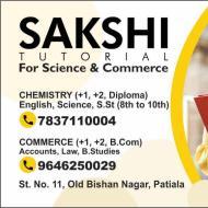 Sakshi Tutorial Class 11 Tuition institute in Patiala