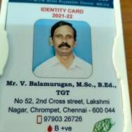 Balamurugan Class 10 trainer in Chennai